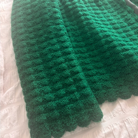 Vintage Hand Knit Green Women's Jacket - Picture 9 of 12